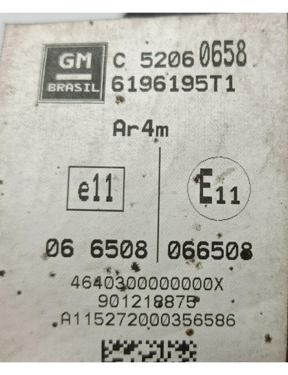 Cinto Segurança Traseiro Direito Spin 1.8 2013 - 2018 / 6196195T1  