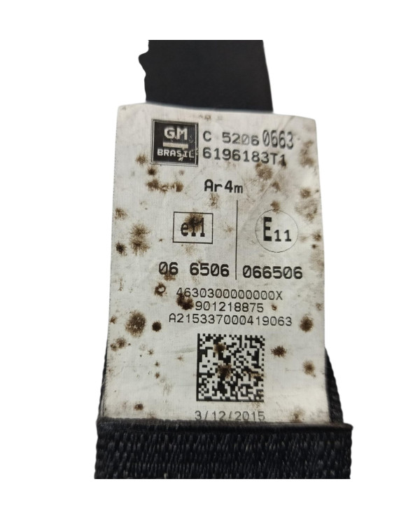 Cinto Segurança Traseiro Esquerdo Spin 1.8 2013 - 2018  