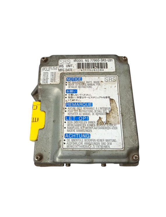 Módulo Airbag Honda Civic 1992 - 1995 / 77960SR3L81    