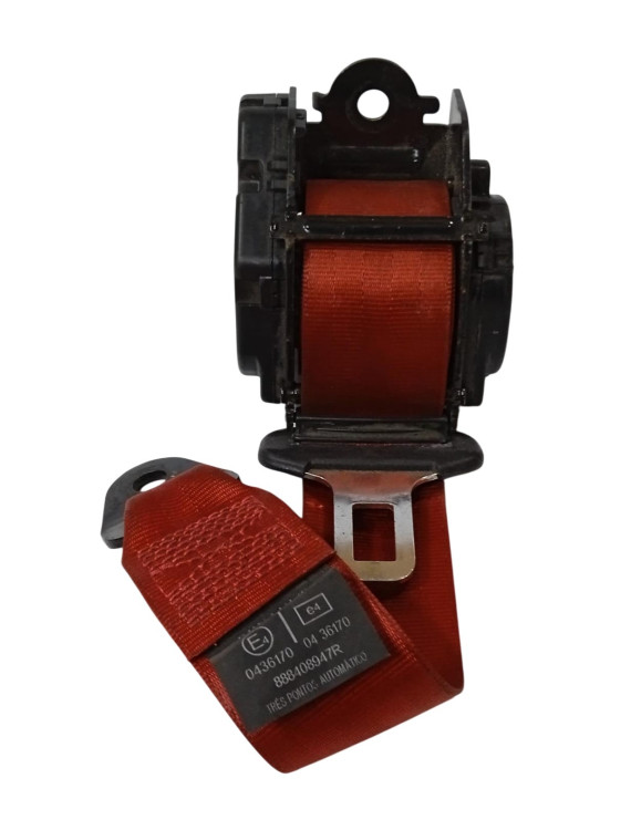 Cinto Segurança Traseiro Esquerdo Sandero GT Line 2010 - 2013 Vermelho / 888408947R
