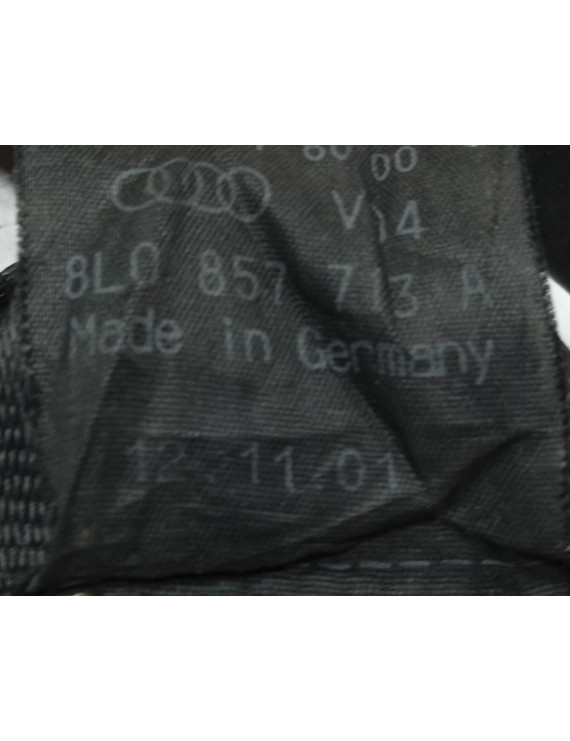 Cinto Segurança Traseiro Central (Meio) Audi A3 2001 - 2005 / 8L0857713A