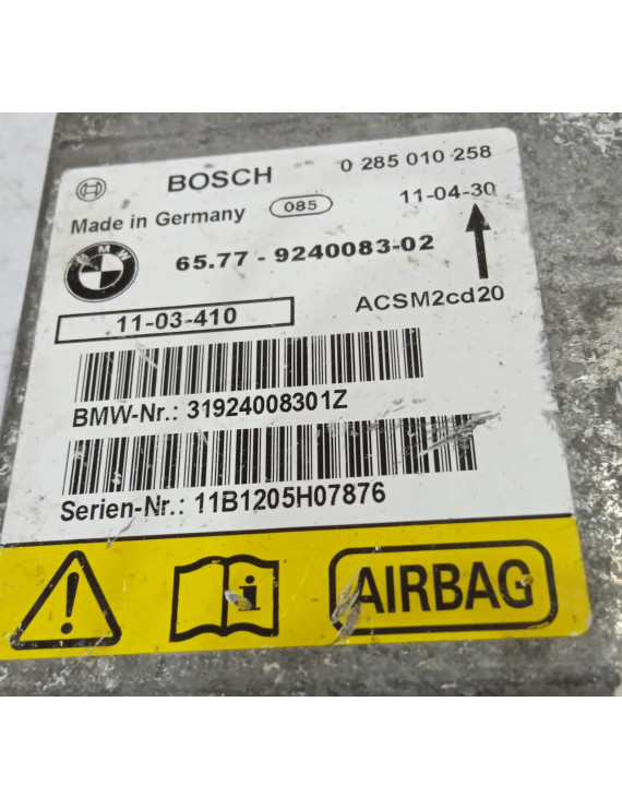 Módulo de Airbag Bmw X5 2013 / 9240083-02  