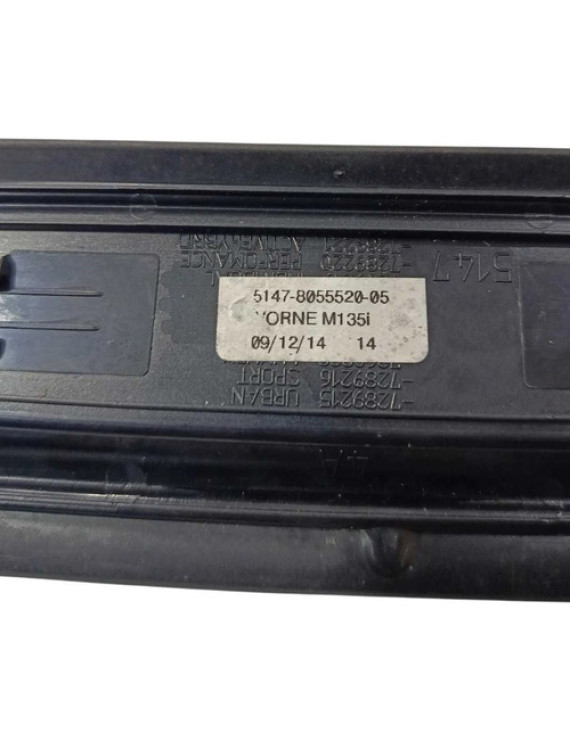 Soleira Porta Dianteira Direita Bmw 135i 2015 2016 Preto