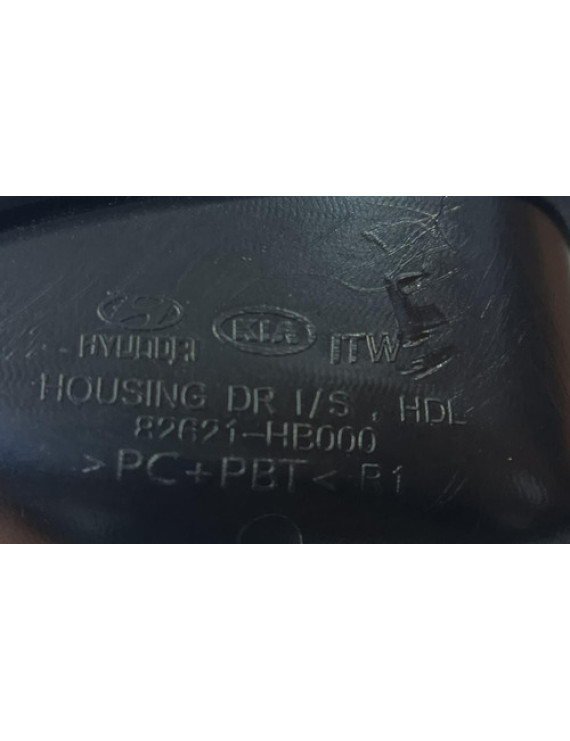 Maçaneta Interna Traseira Direita Hb20 2013 - 2019 Preto Traseira