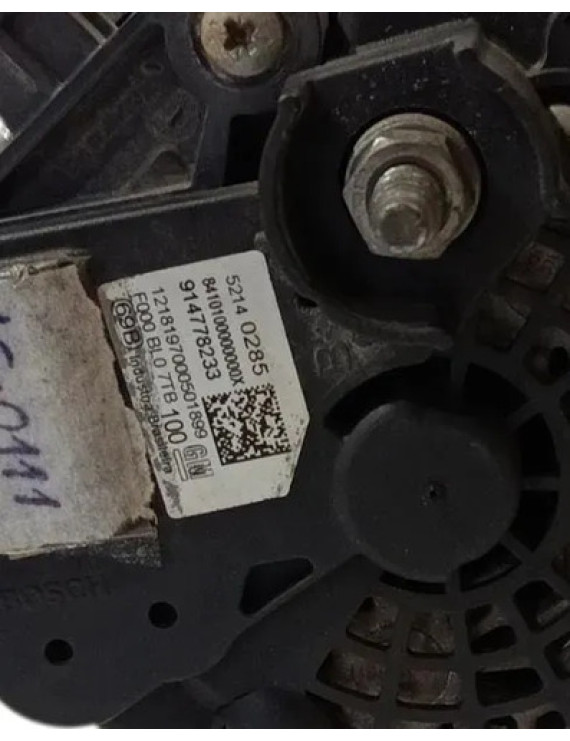 Alternador Onix Prisma 1.0 2013 2014 2015 2016 2017 2018 Preto