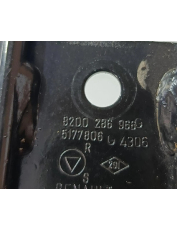 Batente Banco Traseiro Megane 2008 2009 2010 2011 Preto