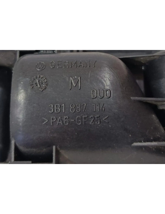 Maçaneta Interna Dianteira Direita Passat Variant 1998-2000 Preto Dianteira