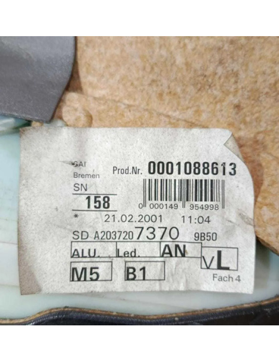 Forro Porta Dianteira Esquerda Mercedes C320 2001