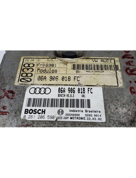 Módulo Injeção Audi A3 1.8 Aspirado 1999 - 2006 06a906018fc