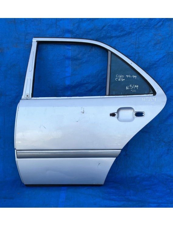 Porta Traseira Esquerda C180 C230 1994 A 1999 Traseira Esquerda Prateado