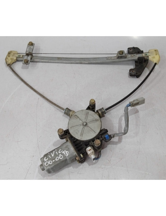 Máquina De Vidro Traseiro Direito Honda Civic 2001 - 2006