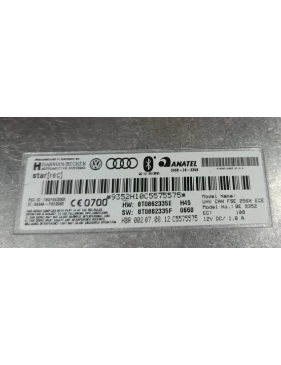 Módulo Bluetooth Audi A4 A5 2008 - 2015 8t0862335e