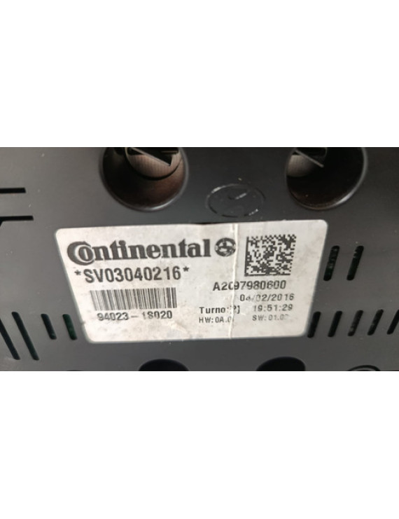 Painel De Instrumentos Hb20  2014 2015 2016 2017 2018 Preto