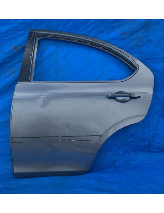 Porta Traseira Esquerda Jac J3 Hatch 2010 A 2013 / Detalhe Cinza