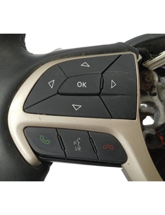 Volante Com Comando Som Grand Cherokee 2014 2015 Detalhe