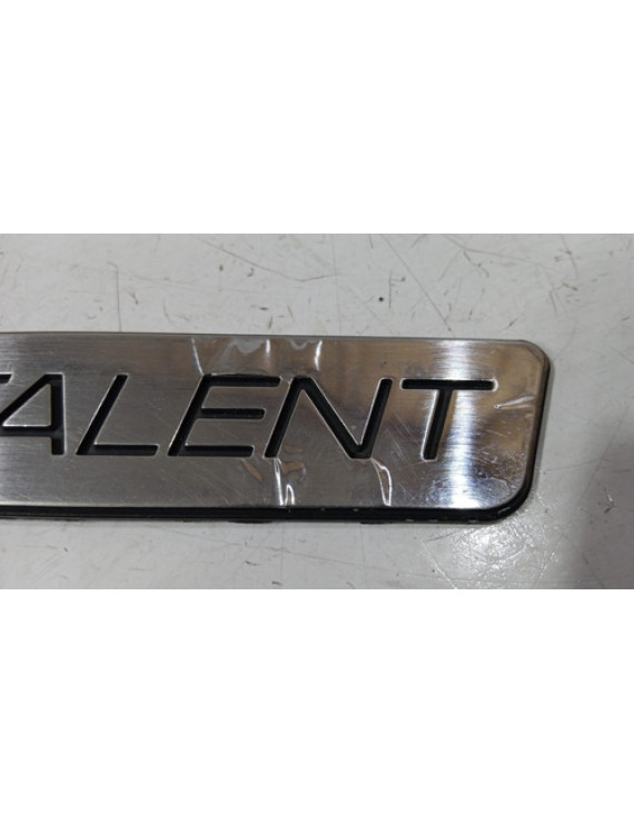 Emblema Talent Tampa Traseira Lifan 530 2015 Prateado