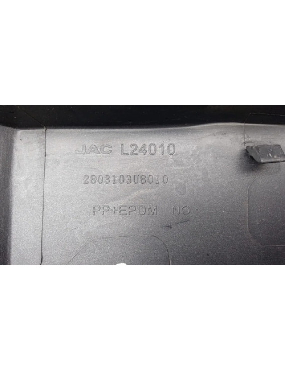 Suporte Placa Parachoque Dianteiro J3 2011 2012 2013 Preto