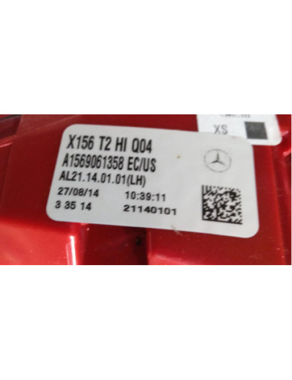 Lanterna Esquerda Da Tampa Mercedes Gla200 2014 - 2018