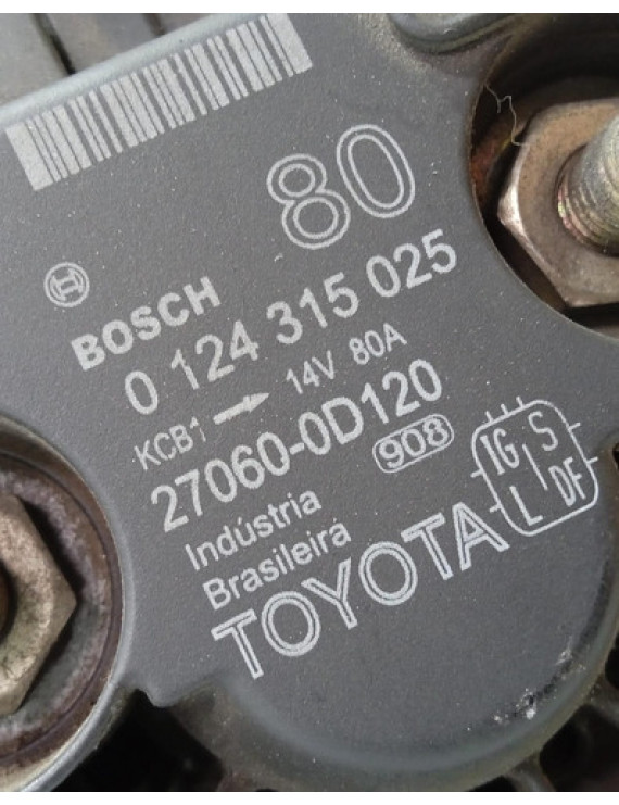 Alternador Corolla 1.8 2003 2004 2005 2006 2007 2008