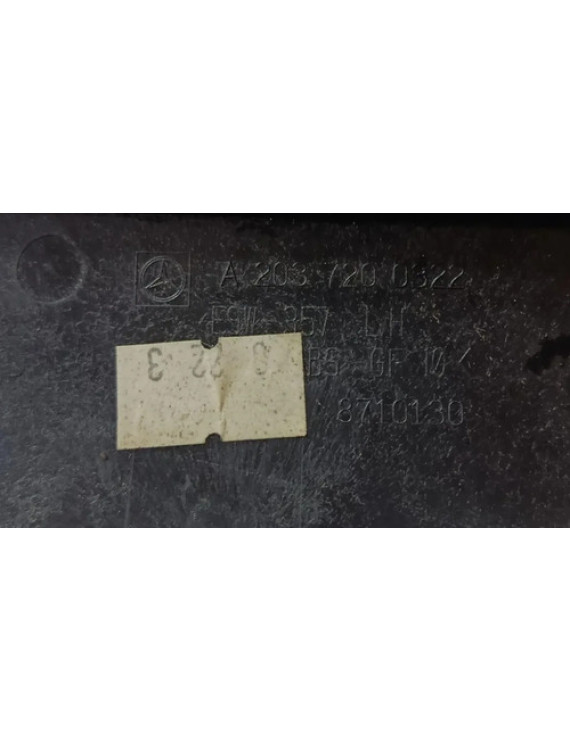 Friso Forro Porta Dianteira Esquerda Mercedes C320 2001 Preto
