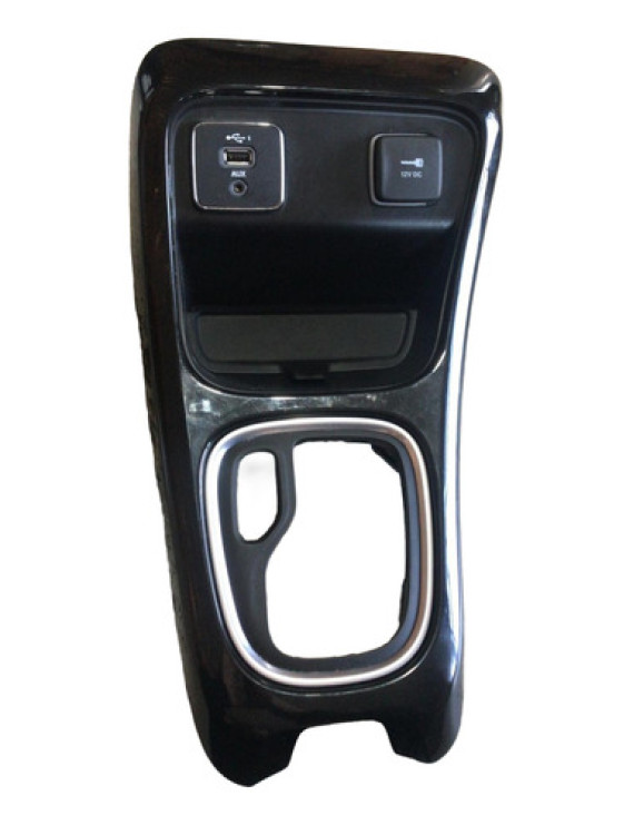 Moldura Cambio Usb + Tomada 12v Jeep Compass 2018 2019 2020