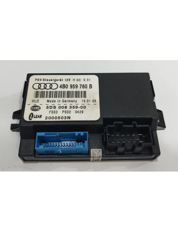 Módulo Banco Dianteiro Esquerdo Audi A6 1998 - 05 4b0959760b