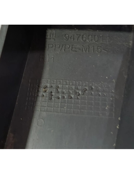 Guia Vidro Traseira Direita Onix Joy 2013 - 2019 Preto