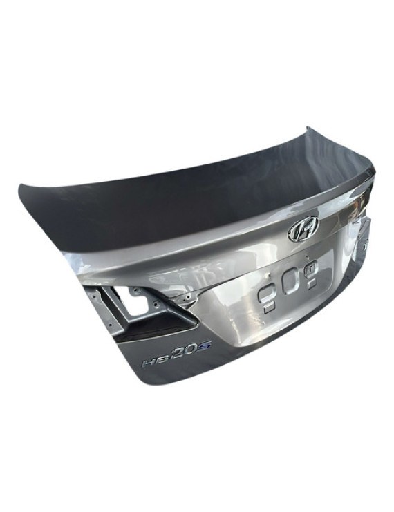 Tampa Traseira Hb20 Sedan 2013 A 2019 Detalhe Prateado