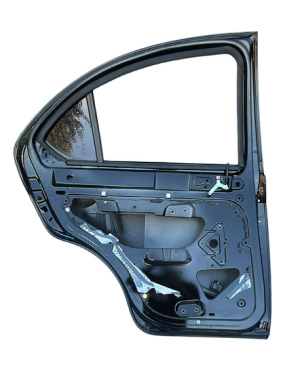 Porta Traseira Esquerda Jac J3 Hatch 2010 A 2013 Preto