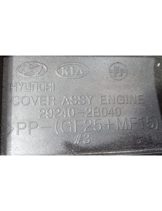 Tampa Capa Motor Cerato 1.6 2014 2015 2016 2017 2018 2019