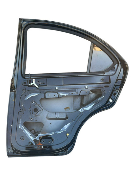 Porta Traseira Direita Jac J3 Hatch 2010 A 2014 Preto
