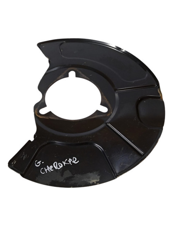 Capa Defletor Freio Traseiro Esquerdo Grand Cherokee 2014 Preto