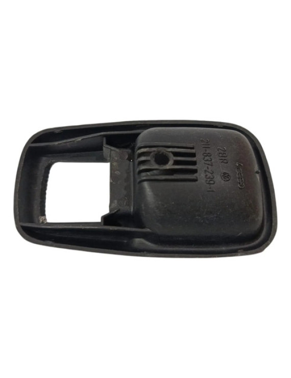 Moldura Maçaneta Interna Kombi 1976 - 2014 Preto Dianteira/traseira