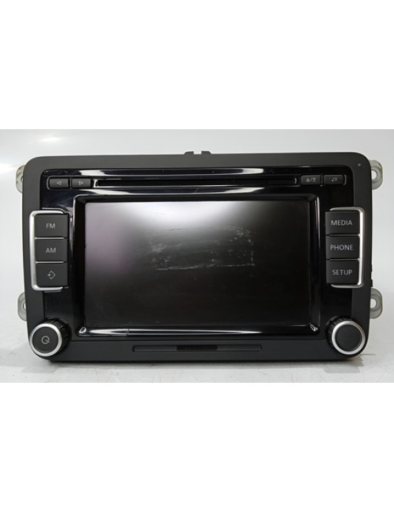 Central Multimídia Tiguan Fusca Passat Jetta 2012 5k0035190 Preto