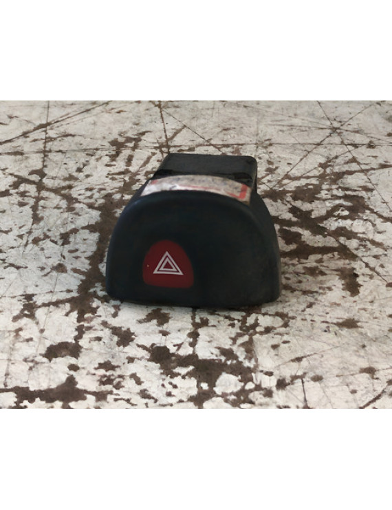 Botão Alerta Megane Scenic 1998 - 2004 Preto