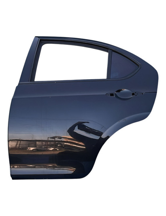 Porta Traseira Esquerda Jac J3 Hatch 2010 A 2013 Preto