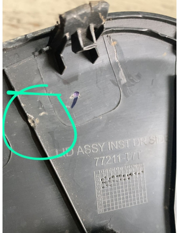 Acabamento Lateral Painel Esq Honda Hrv 2018 77211-t7t