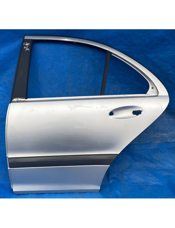 Porta Traseira Esquerda Mercedes C180 C200 C320 01/05 A 2007 Esquerdo Prateado