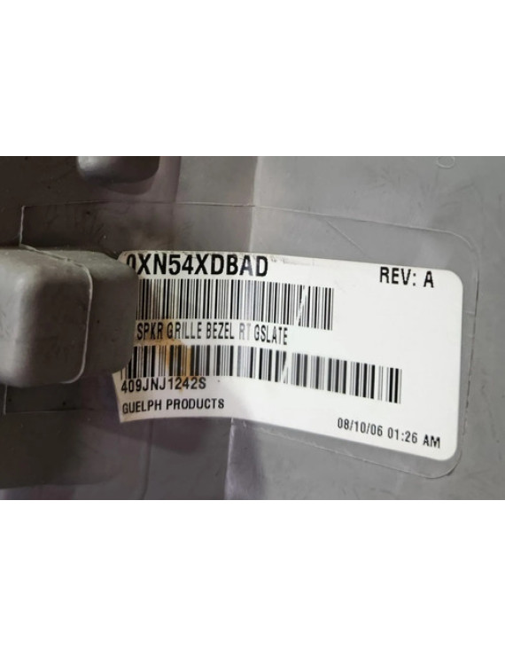 Acabamento Alto Falante Porta Malas Chrysler 300c 2007 Cinza