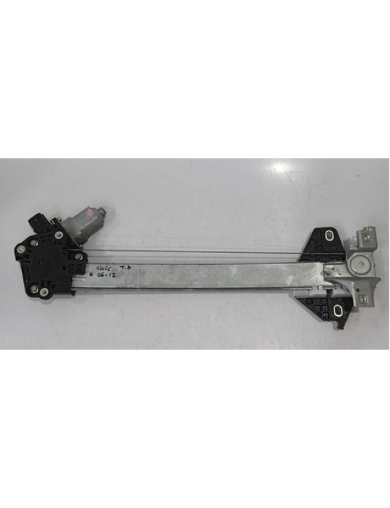 Máquina De Vidro Traseira Direita New Civic 2007 - 2011