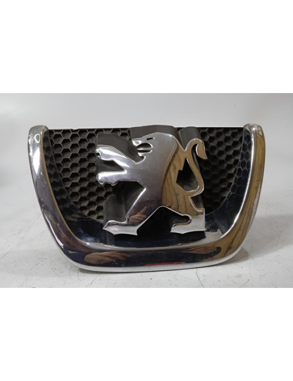 Emblema Grade Frontal Peugeot 207 2009 - 2014 Preto