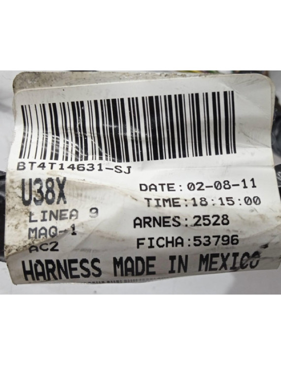 Chicote Porta Dianteira Esquerda Ford Edge 2011 - 2014