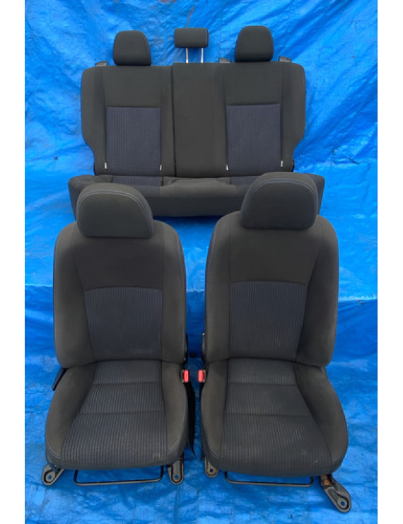 Jogo De Bancos Tecido Toyota Yaris 2019 2020 2021 2022 Preto