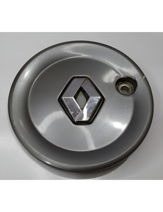 Calota Miolo Central Roda Renault Sandero 2016 Prateado