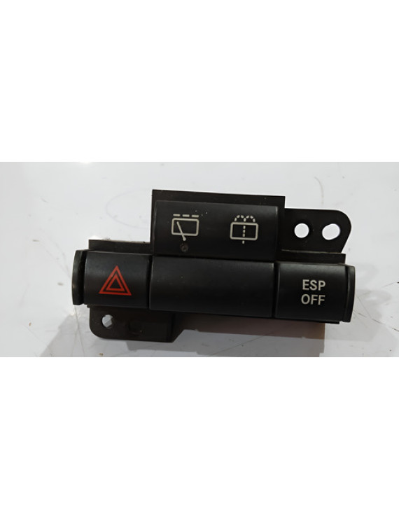 Botão Do Pisca Alerta Chrysler 300c 2008 2009 2010 Preto