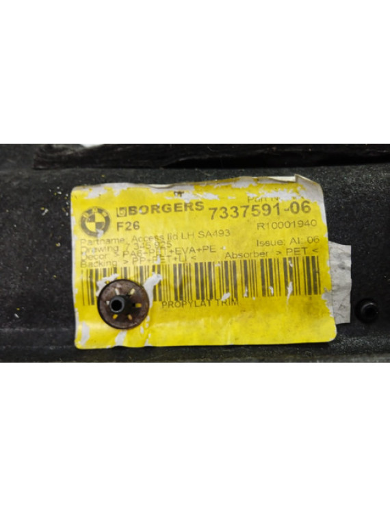 Tampa Acabamento Esquerdo Porta Malas Bmw X4 2015 - 2018