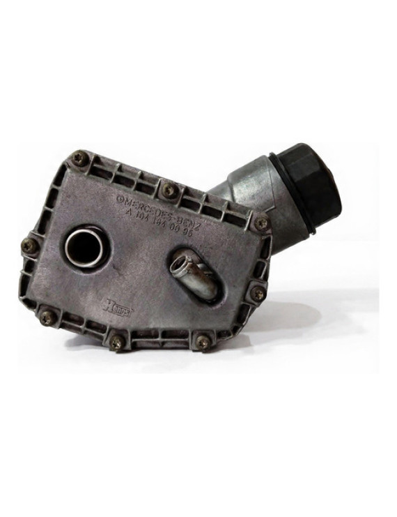 Suporte Filtro De Óleo Mercedes C280 3.0 1997 1998 Prateado