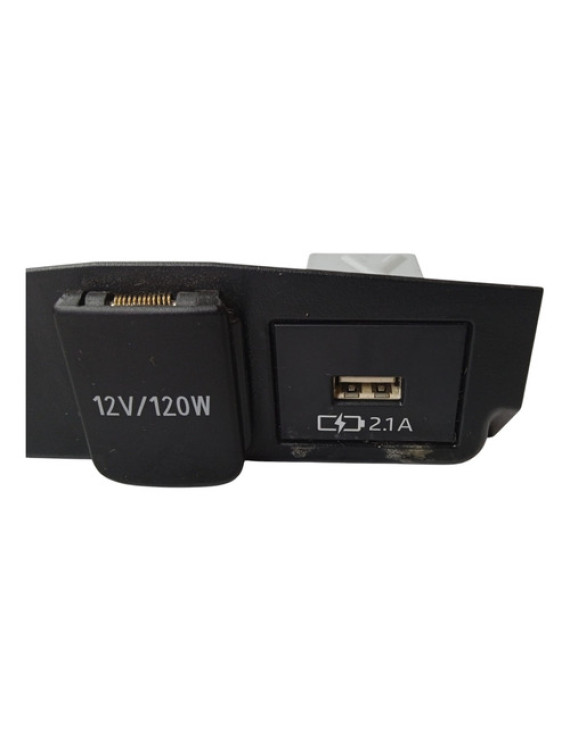 Tomada 12v Usb Corolla 2020 2021 2022 2023 2024 Preto