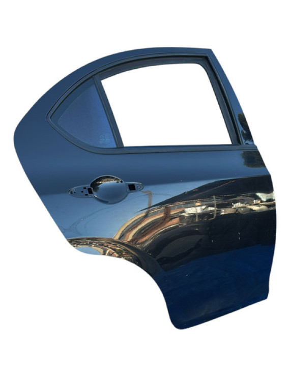 Porta Traseira Direita Jac J3 Hatch 2010 A 2014 Preto