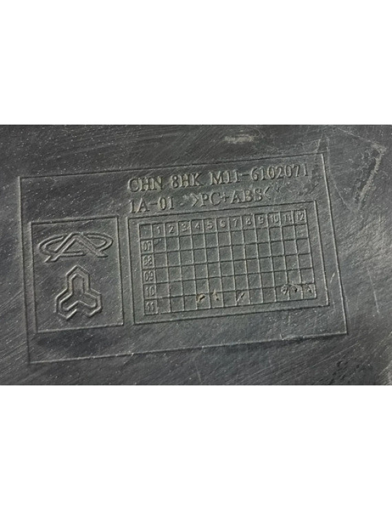 Maçaneta Interna Dianteira Esquerda Chery Cielo 2010 - 2012 Preto Dianteira